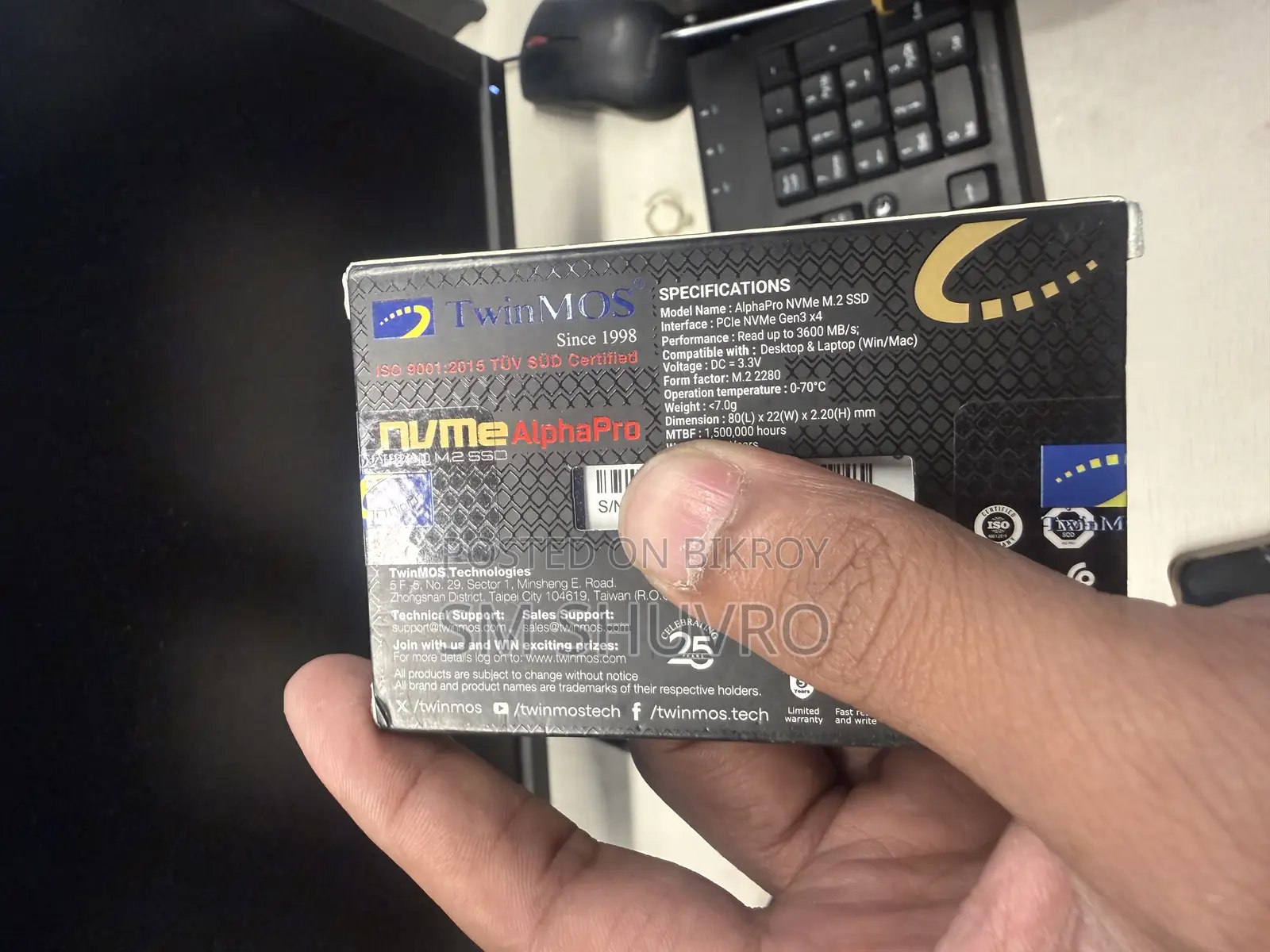 512GB NVMe SSD Gen3
