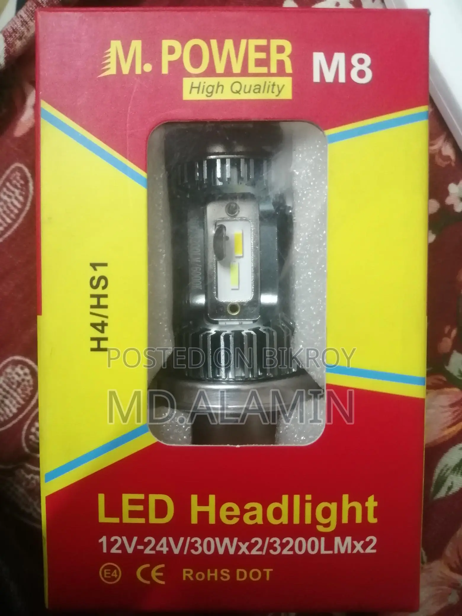 M8 LED হেডলাইট