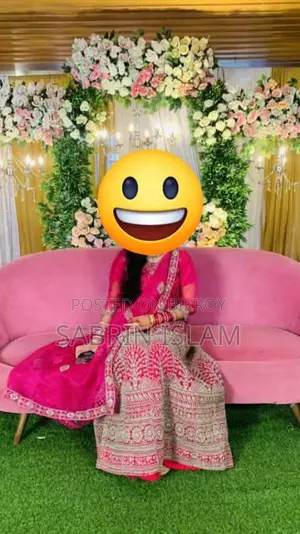 গাঢ় গোলাপি ৩৬-৩৮ সাইজের লেহেঙ্গা