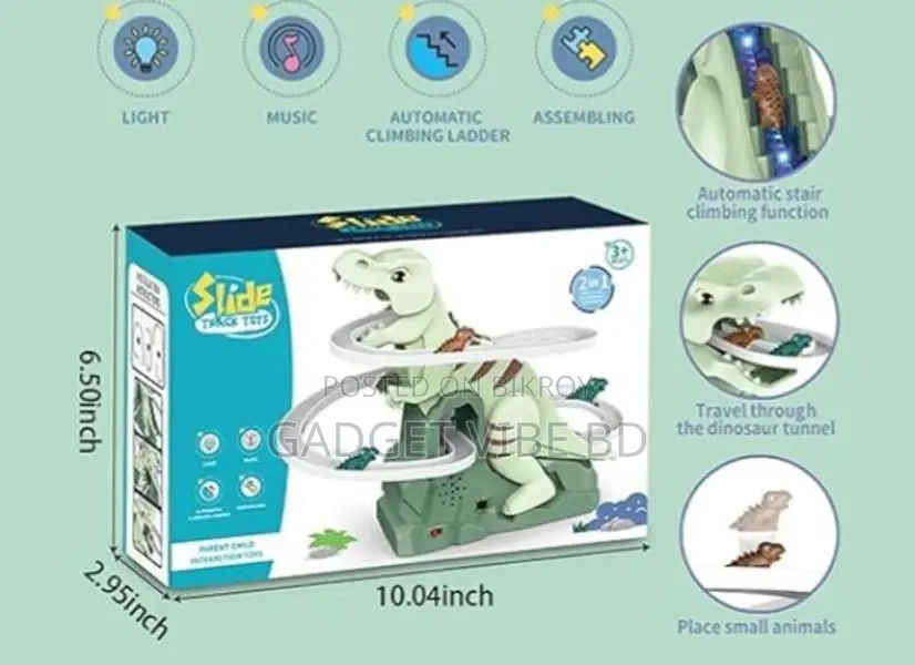 Dinosaur Chasing Race Track Slide Game