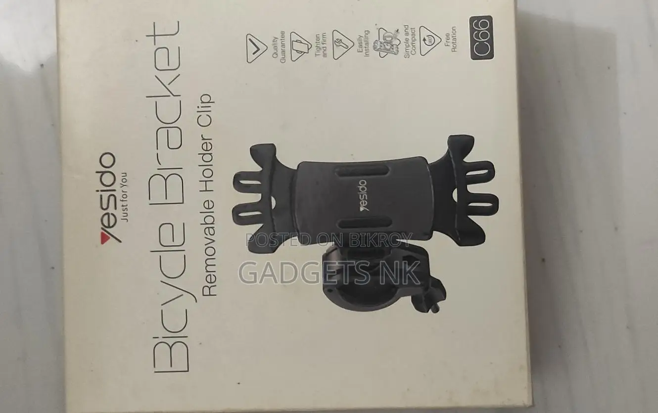 360 Degree Rotation Adjustable Bicycle Phone Holder.