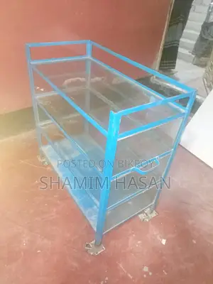 3-Cell Fried Food Trolley Counter in Fresh Condition