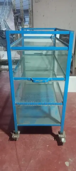 3-Cell Fried Food Trolley Counter in Fresh Condition