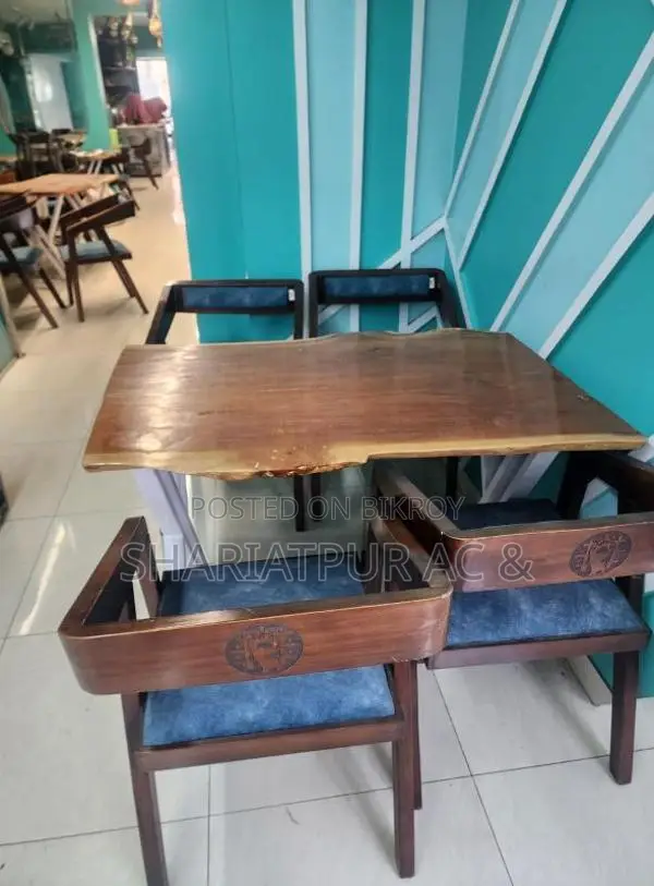 Restaurant setup 4 chair + 1 Table Full fresh