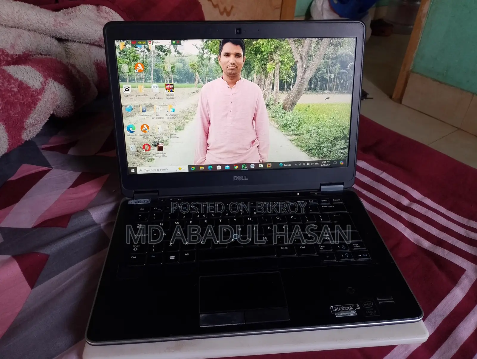 ল্যাপটপ ডেল ল্যাটিটিউড ৭৪৪০ ৮জিবি ইন্টেল কোর আই৭ এসএসডি ১২৮জিবি