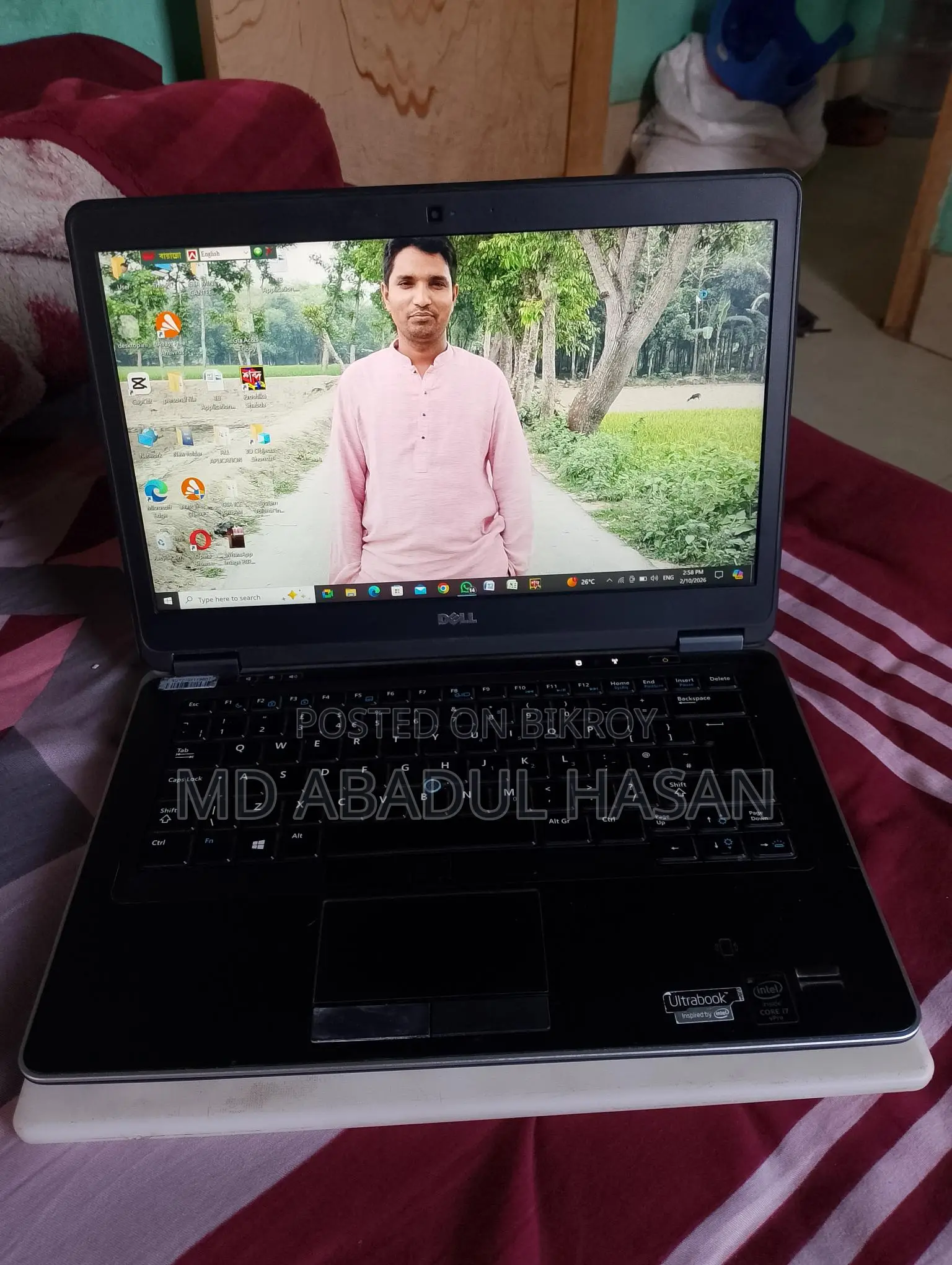 ল্যাপটপ ডেল ল্যাটিটিউড ৭৪৪০ ৮জিবি ইন্টেল কোর আই৭ এসএসডি ১২৮জিবি