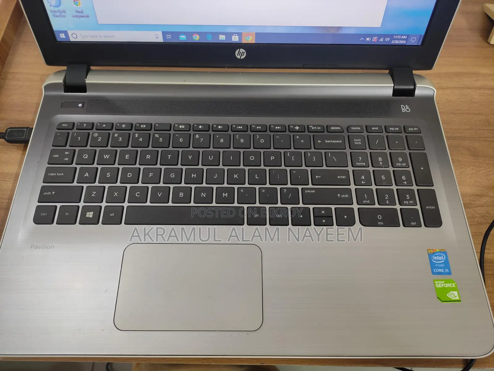 HP Pavilion 15 Laptop - Intel Core i5, 4GB RAM, 512GB HDD