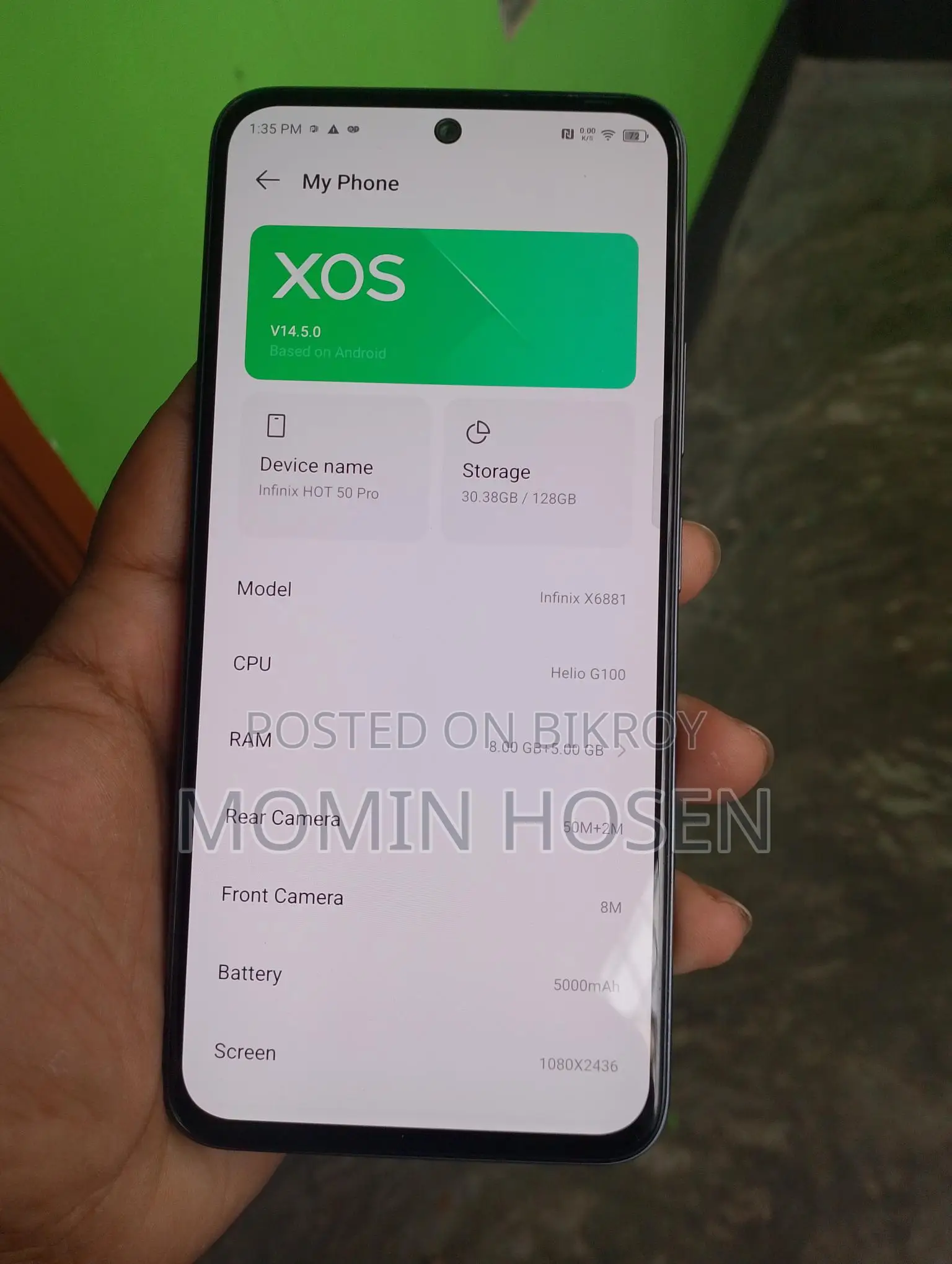 Infinix Hot 50 Pro 8/128 (Used)