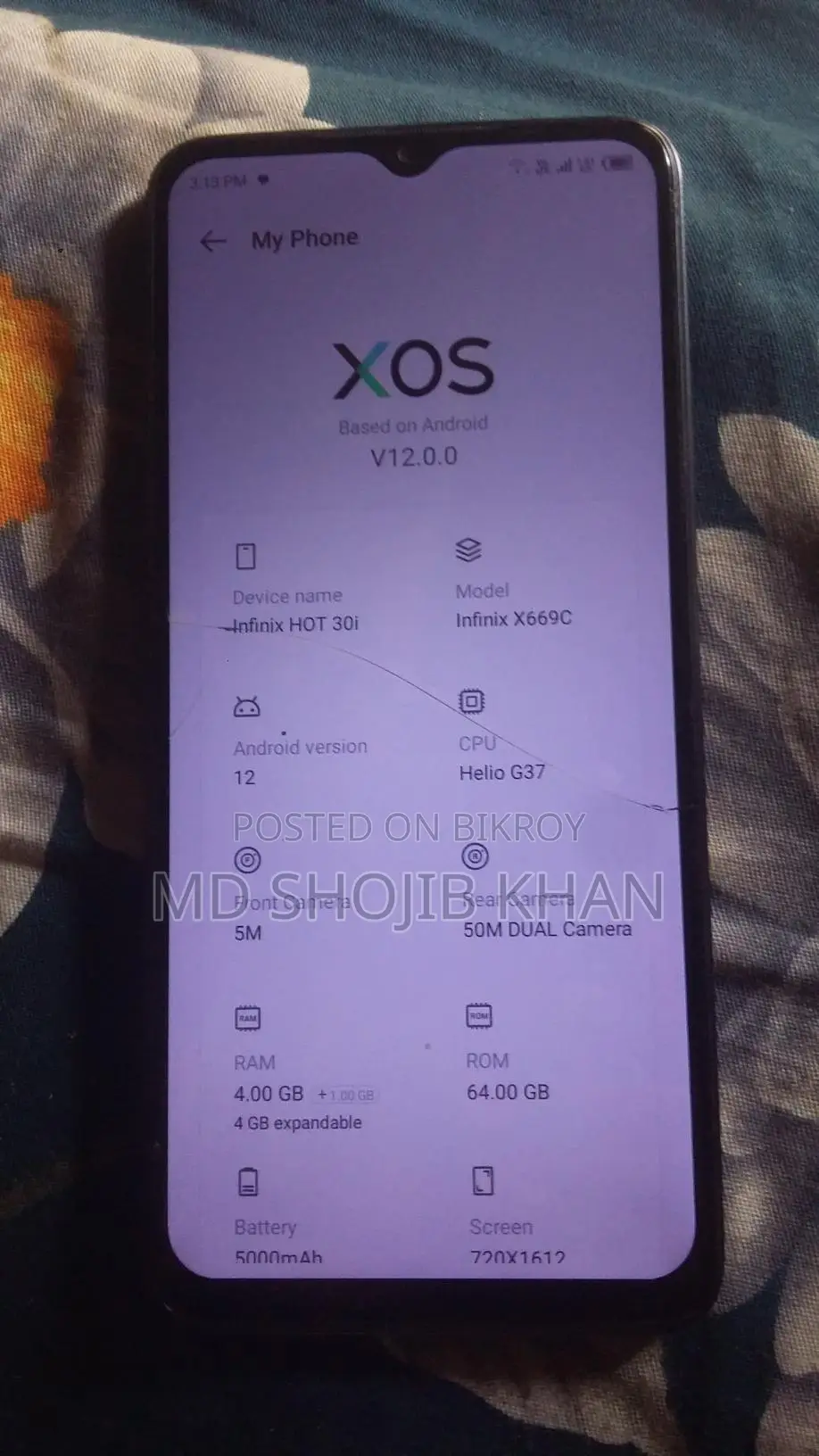 Infinix Hot 30i 4/64 (Used)