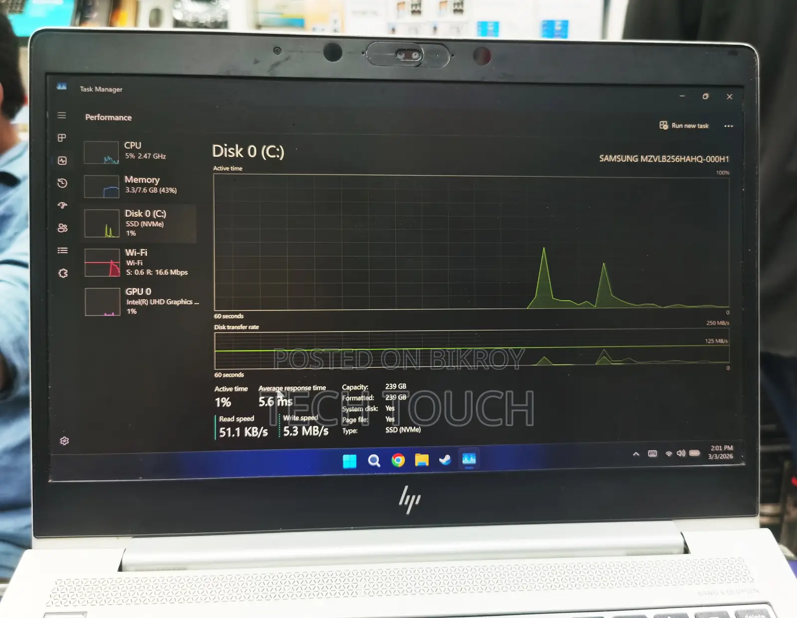 HP Elitebook 840 G5 Core I5-8th Gen 8/256gb Fhd Display Business Class