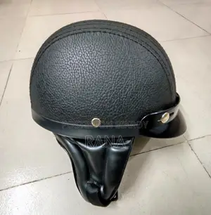 Vintage Motorcycle Retro Half Helmet Leather Finished