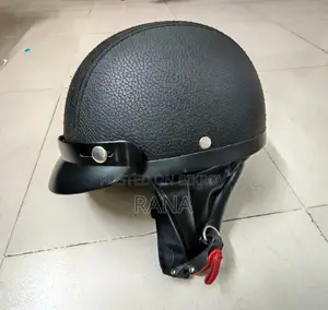 Vintage Motorcycle Retro Half Helmet Leather Finished