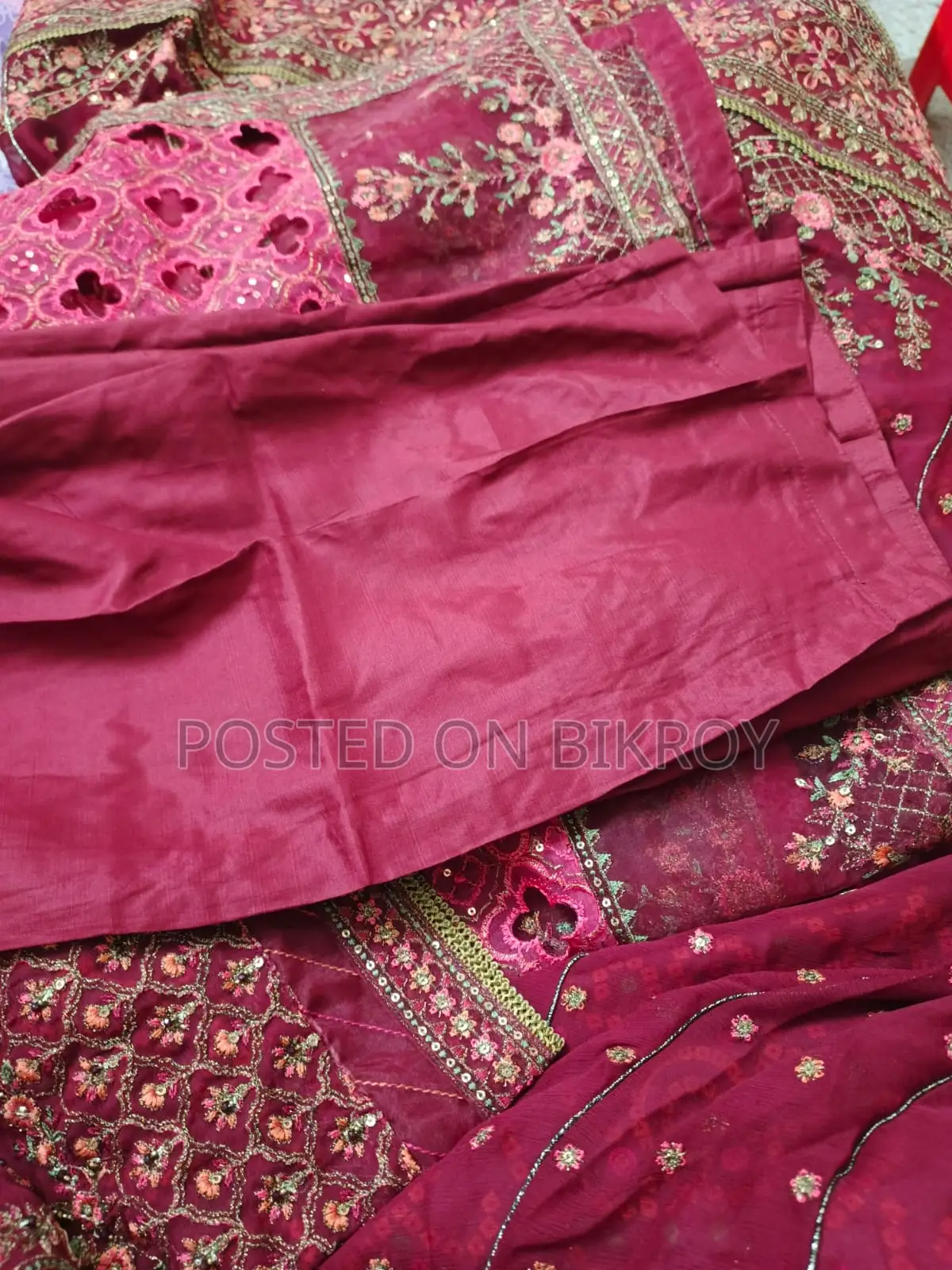 Brand New Maroon Pakistani Gown with Tag
