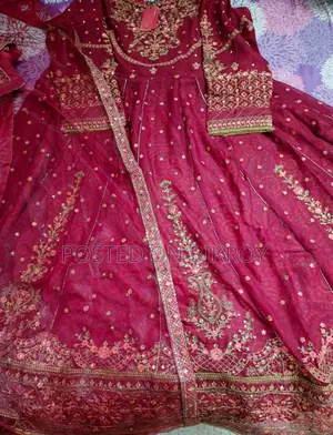 Brand New Maroon Pakistani Gown with Tag