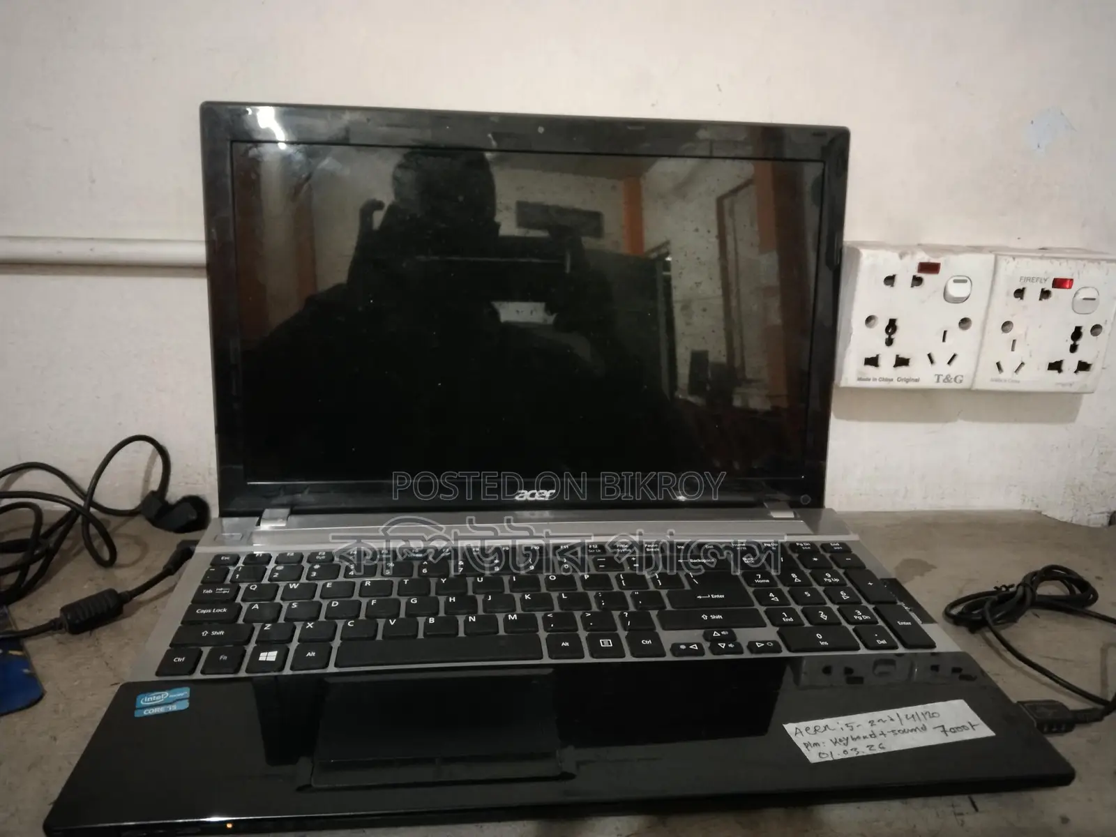 Acer Laptop Core i5 2nd Gen RAM 4GB SSD 120GB Running