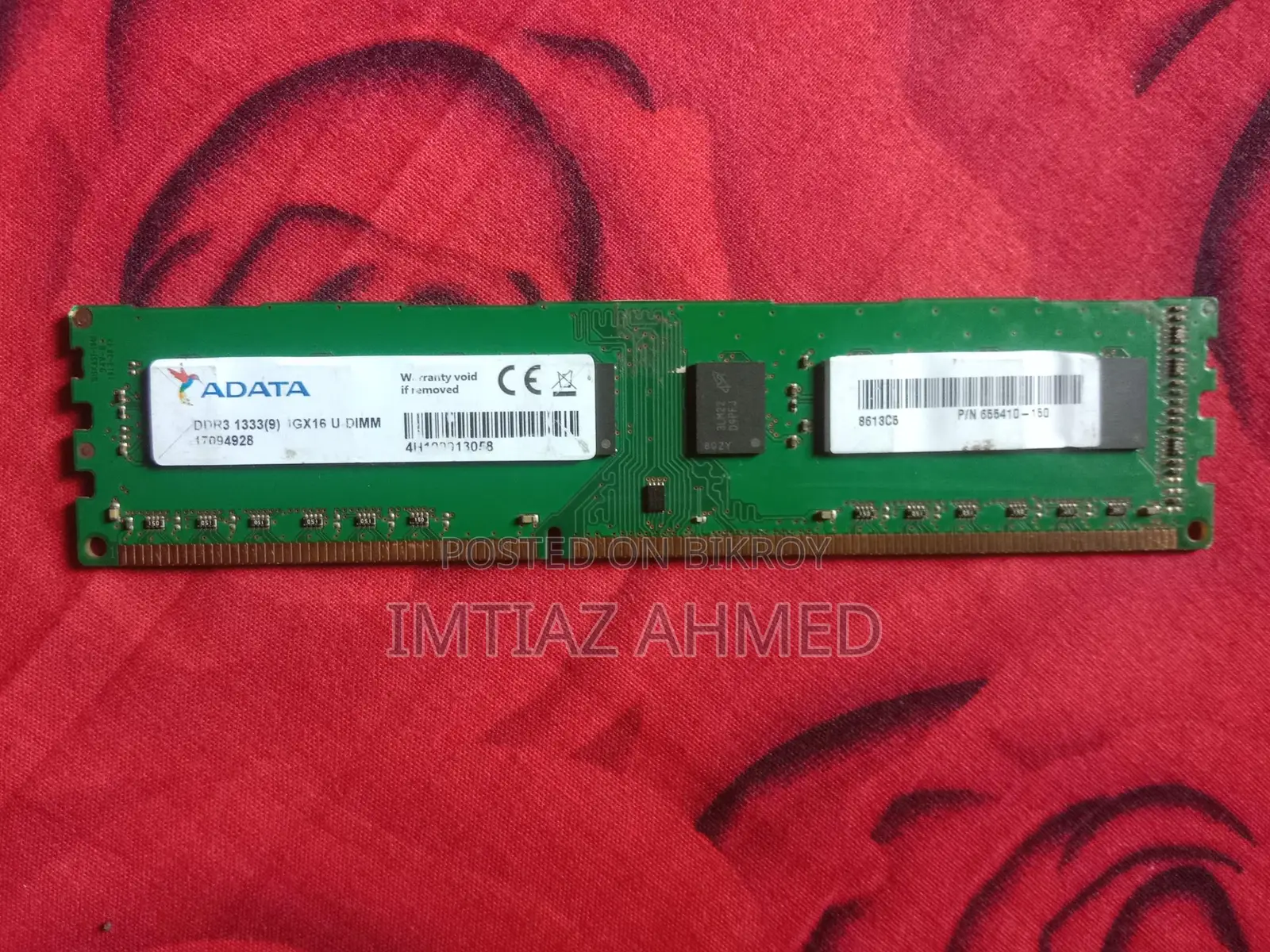 4 Gb Running Adata RAM