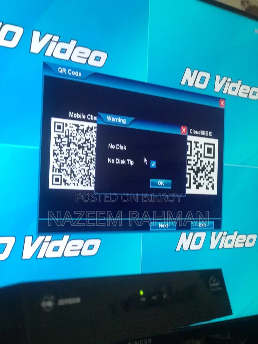 4 Channel DVR Jovision No Hard Drive