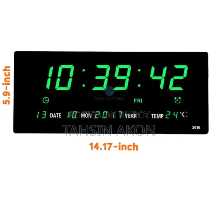 Digital Led Clock ডিজিটাল দেয়াল ঘড়ি