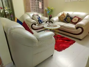 Elegant Artificial Leather Sofa For Sale – Excellent Condition