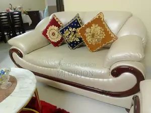Elegant Artificial Leather Sofa For Sale – Excellent Condition