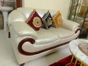 Elegant Artificial Leather Sofa For Sale – Excellent Condition