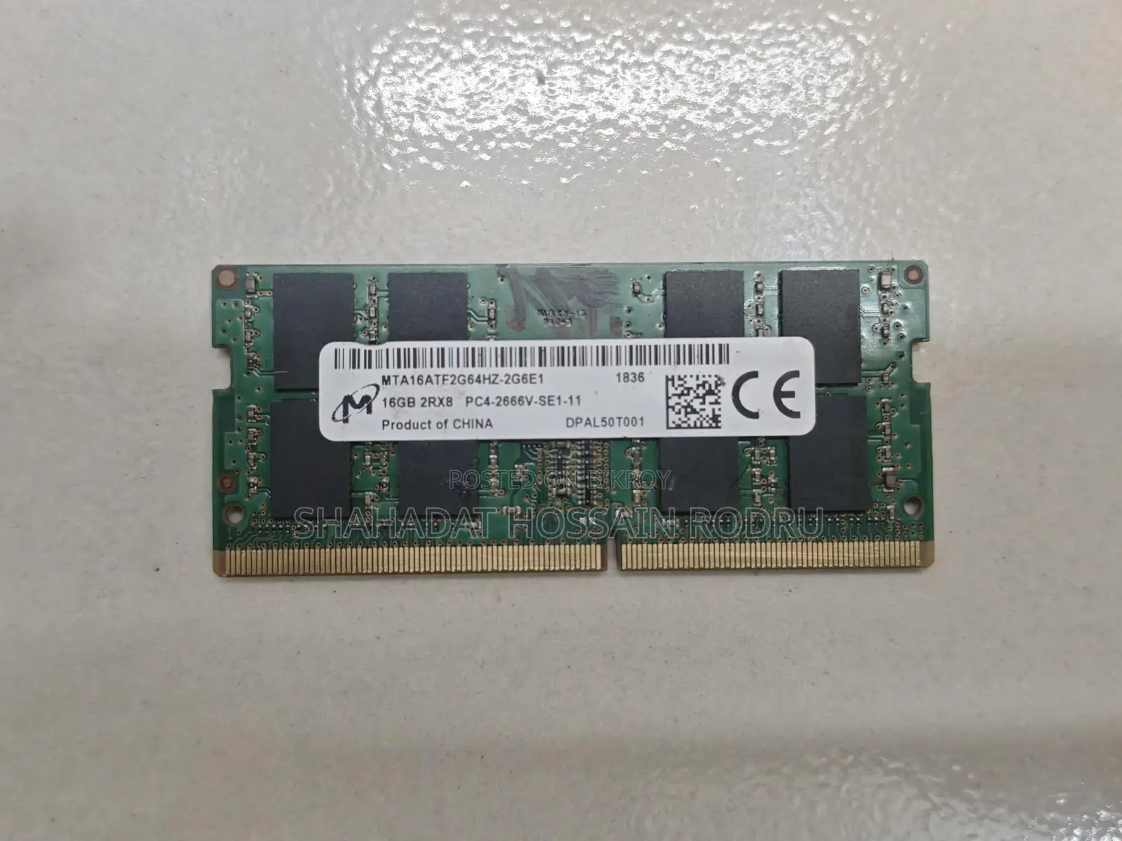 16 Gb Ddr-4 2666 Mhz Laptop Ram