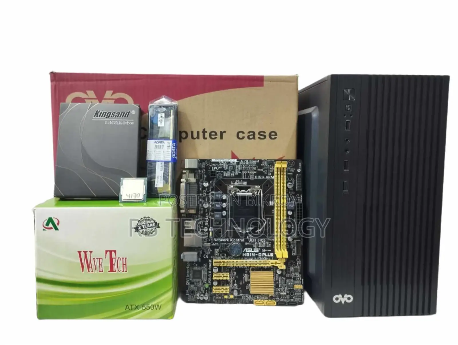 Core i3-4th Gen Pc 8gb Ram 256gb Ssd Warranty 3year