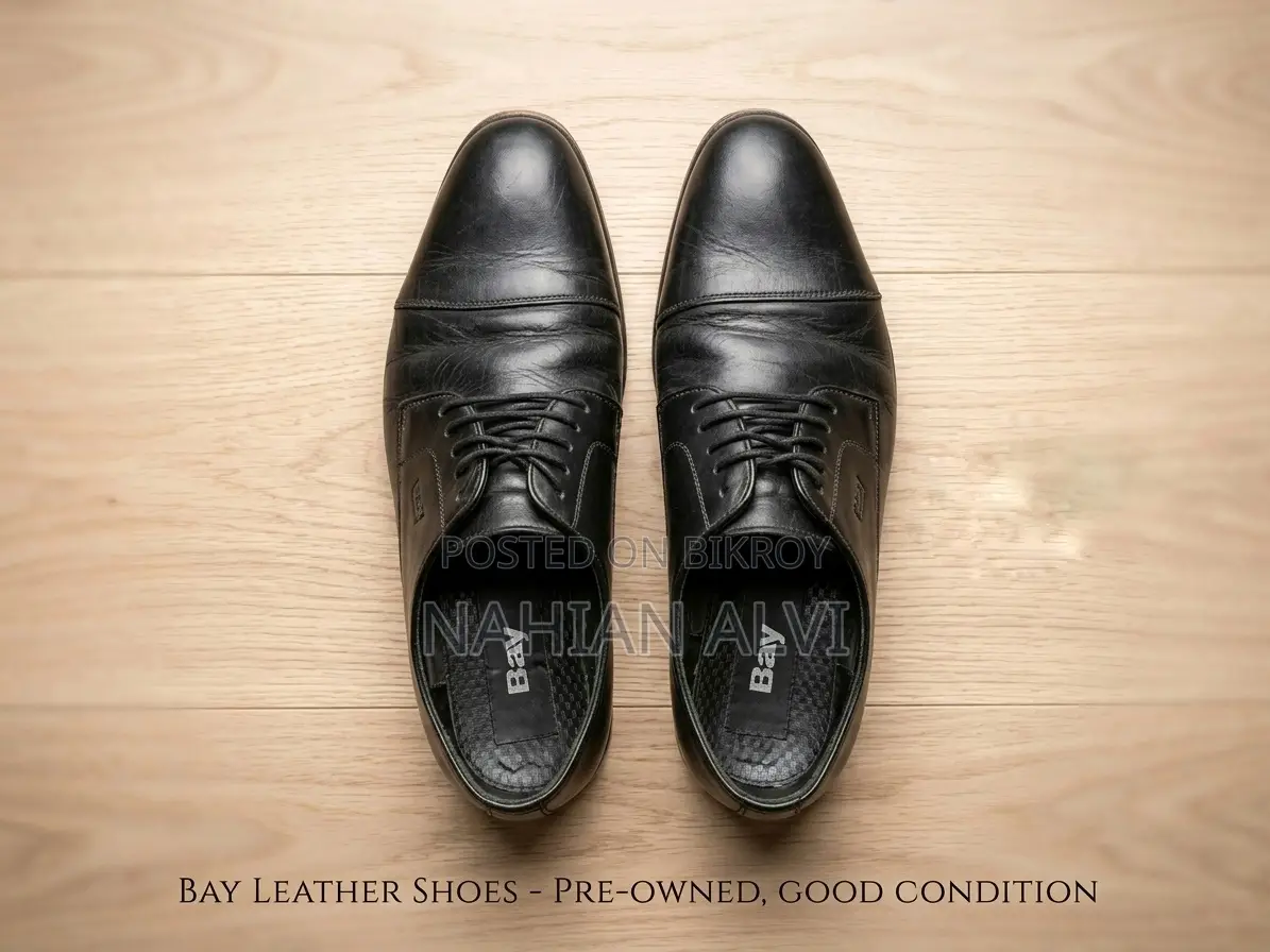 Bay Original Leather Box Hill Cap-toe Derby Style Oxford Shoes