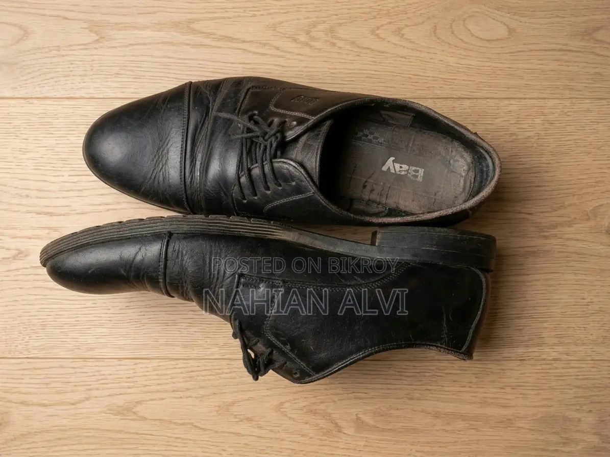 Bay Original Leather Box Hill Cap-toe Derby Style Oxford Shoes