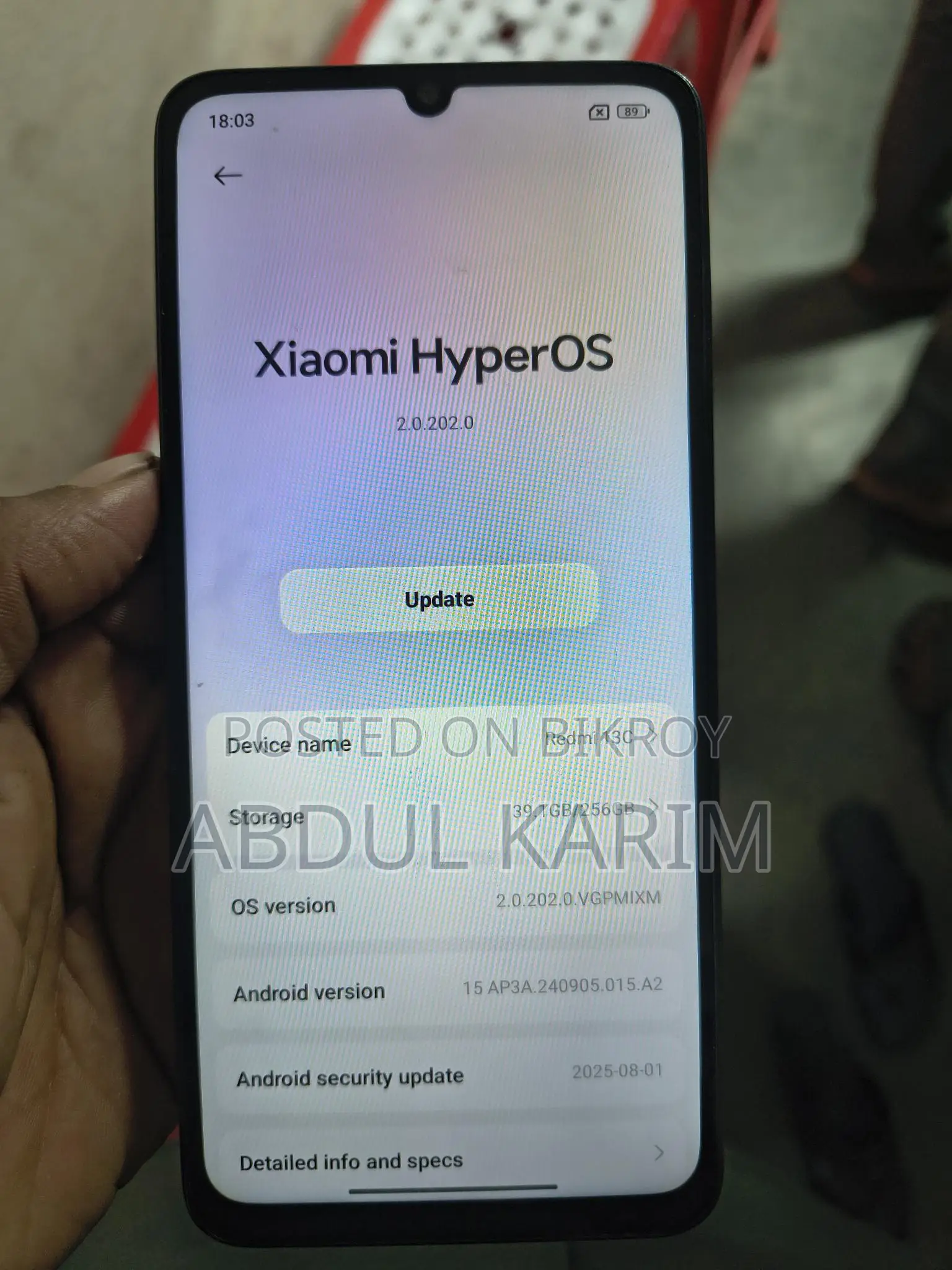 Xiaomi Redmi 13c 8/256 (Used)