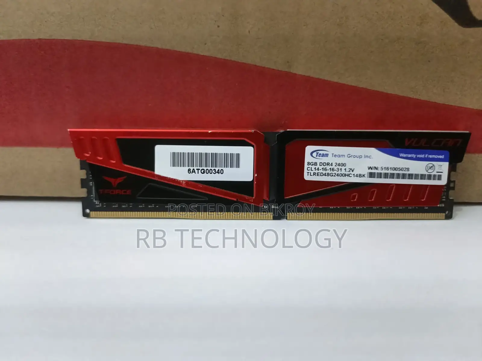 Team 8GB DDR4 Ram ( Warranty 1 Year )