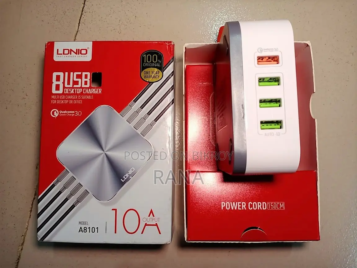 Ldnio Desktop Fast Charger (Model- A8101) for Sale