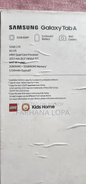 Samsung Tab A 8"