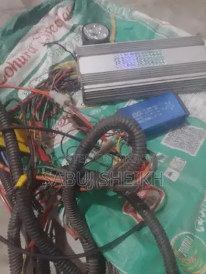 Auto-rickshaw Motor, Differential, 2 Wheels, and Control Box