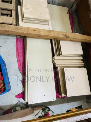 Wooden Board & Glass Panel