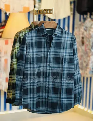 Pure Cotton Full Sleeve Check & Print Shirt For Men