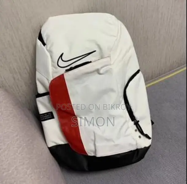 Nike Elite Pro Large Capacity Backpack White Red Black