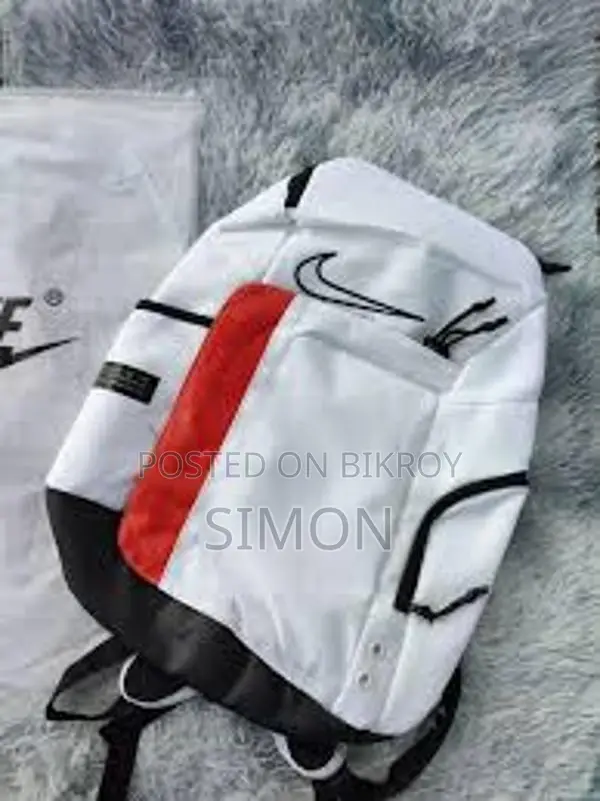 Nike Elite Pro Large Capacity Backpack White Red Black