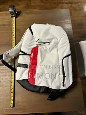 Nike Elite Pro Large Capacity Backpack White Red Black