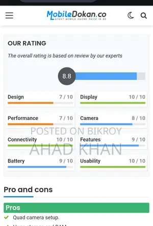 স্যামসাং গ্যালাক্সি এ৫২এস (ব্যবহৃত)