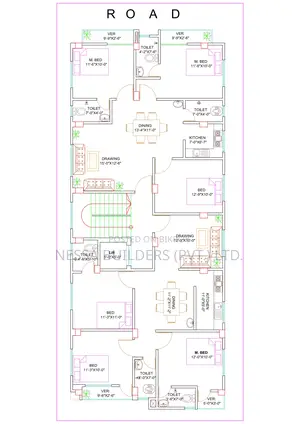 Flat for sale next to Uttara Sector 10.