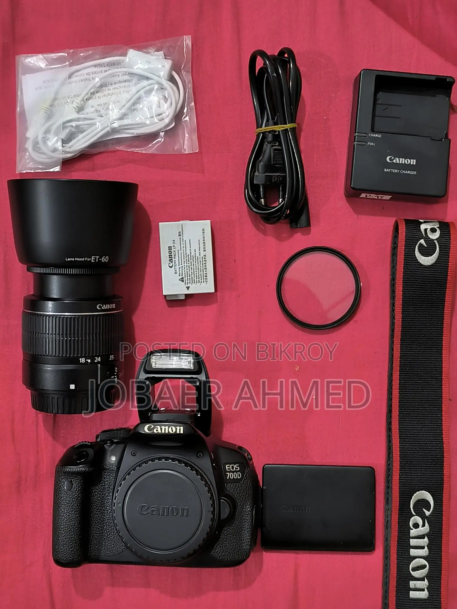 Canon 700D (Japanese) DSLR + Canon 18-55 Lens Full Setup