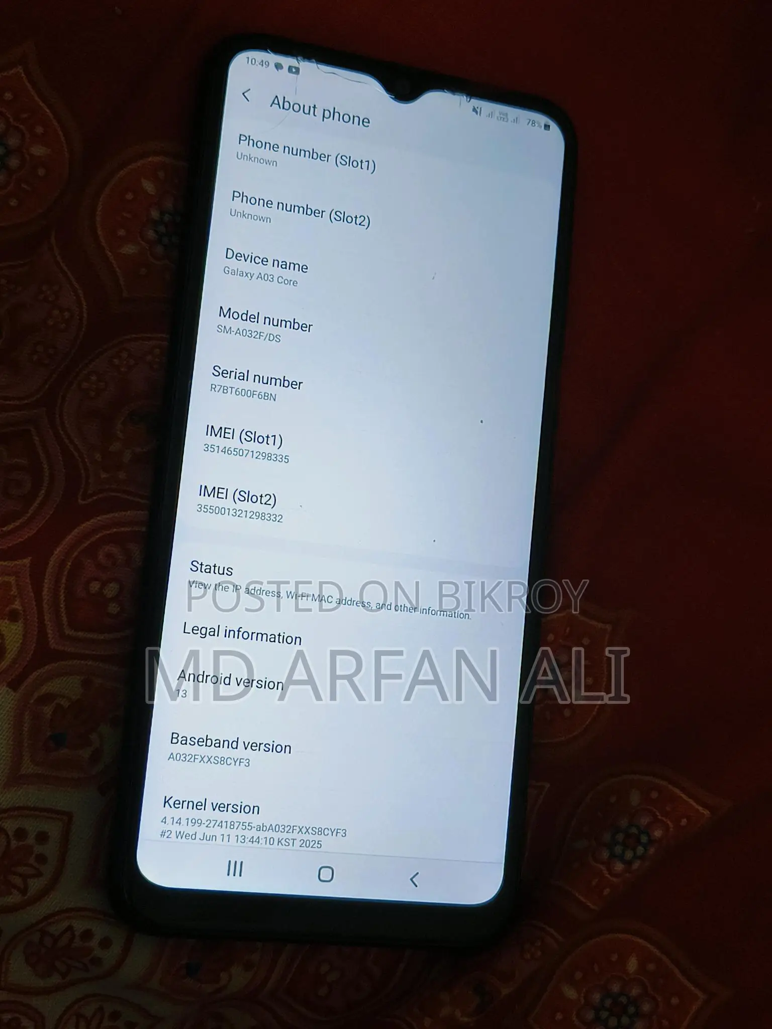 Samsung Galaxy A30 (ব্যবহৃত)