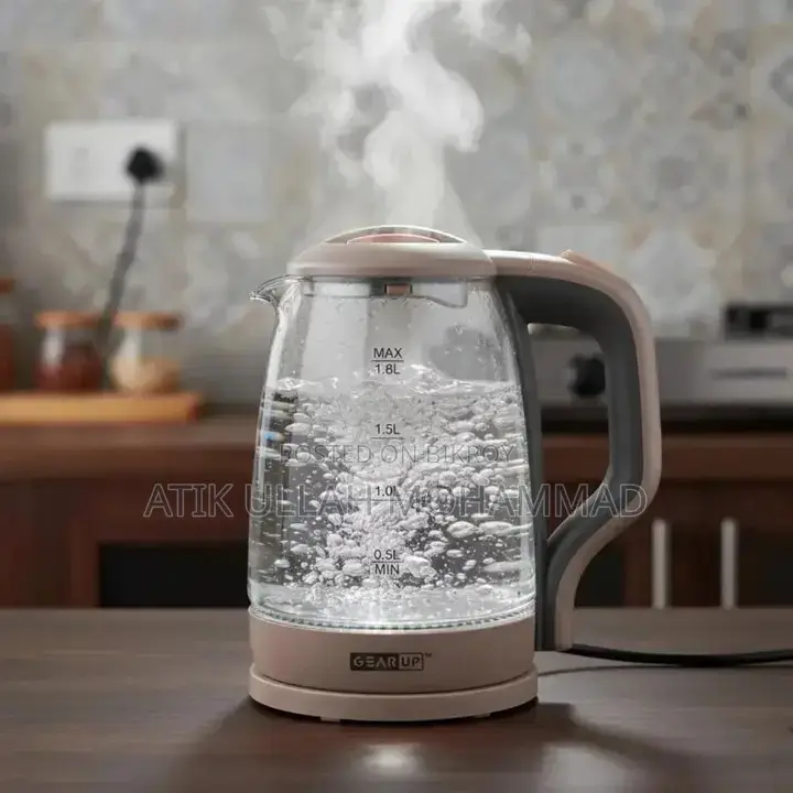 Gearup Gk15 Electric Glass Kettle 1.8l (1500w)