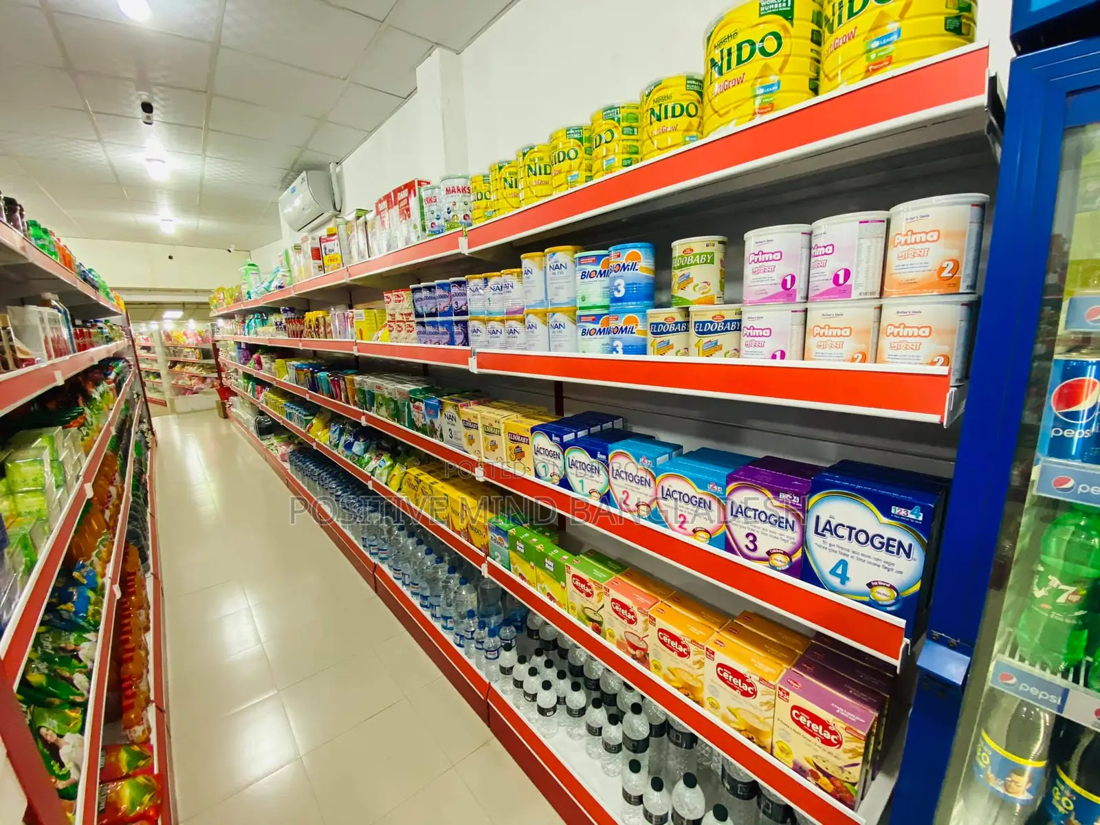 Double-Sided Gondola Shelving System Rack Sale