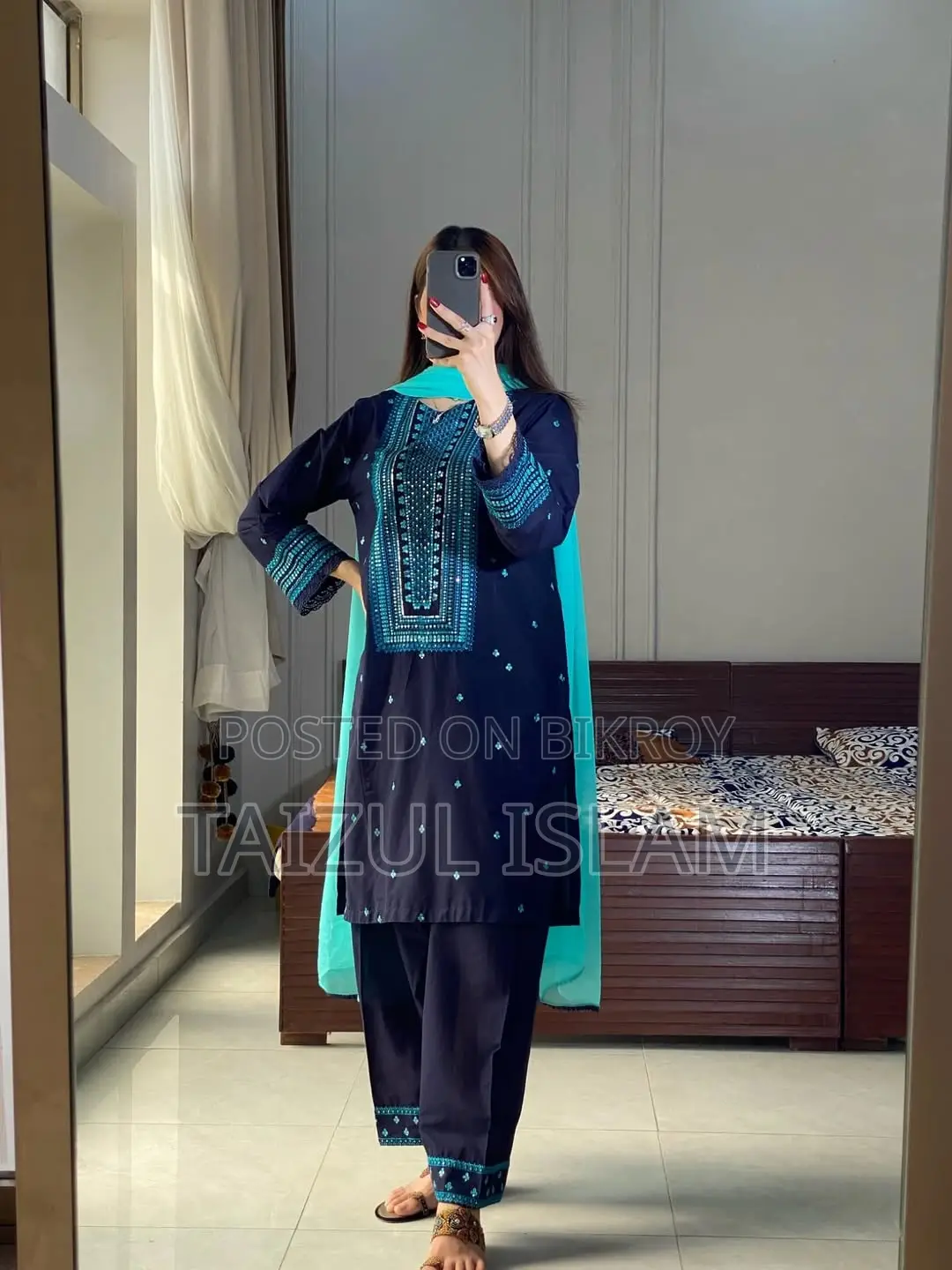 Sequence Embroidery Three Piece