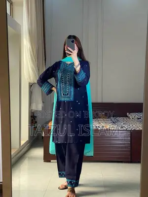 Sequence Embroidery Three Piece