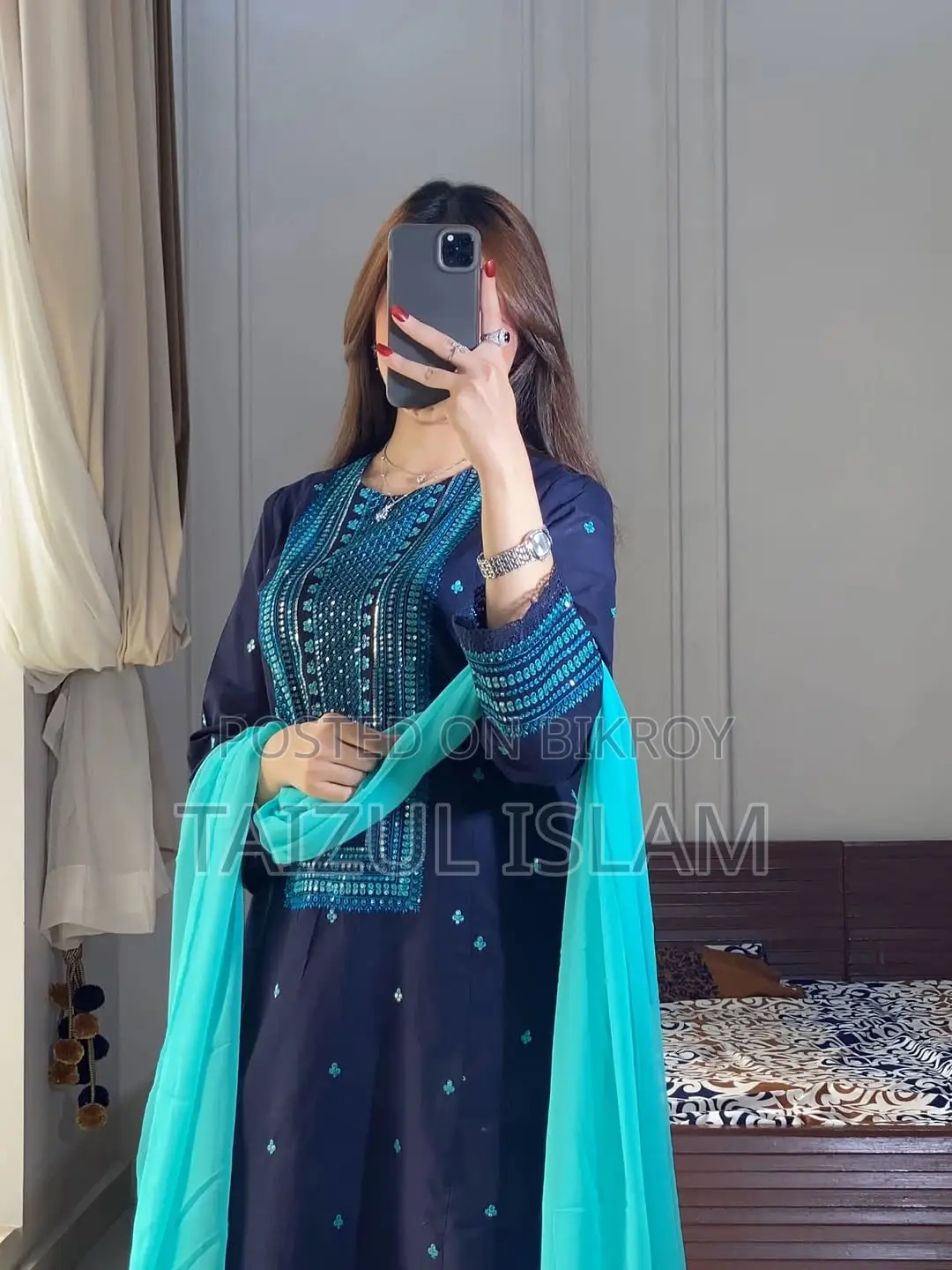 Sequence Embroidery Three Piece