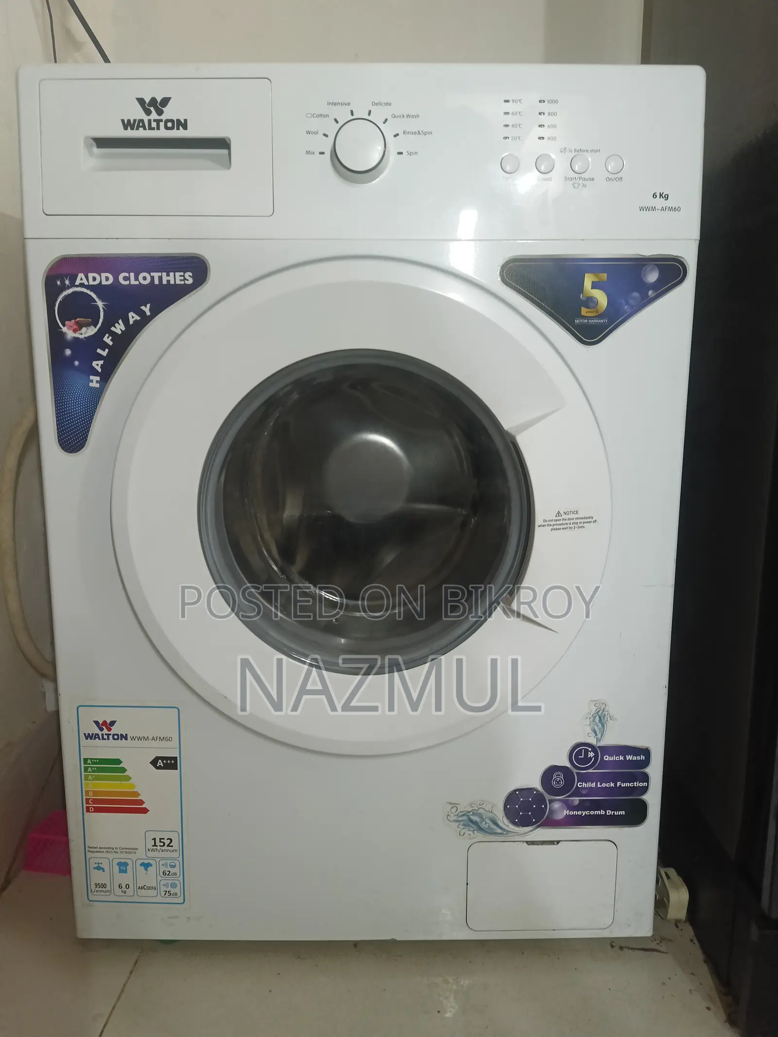 Walton Washing machine