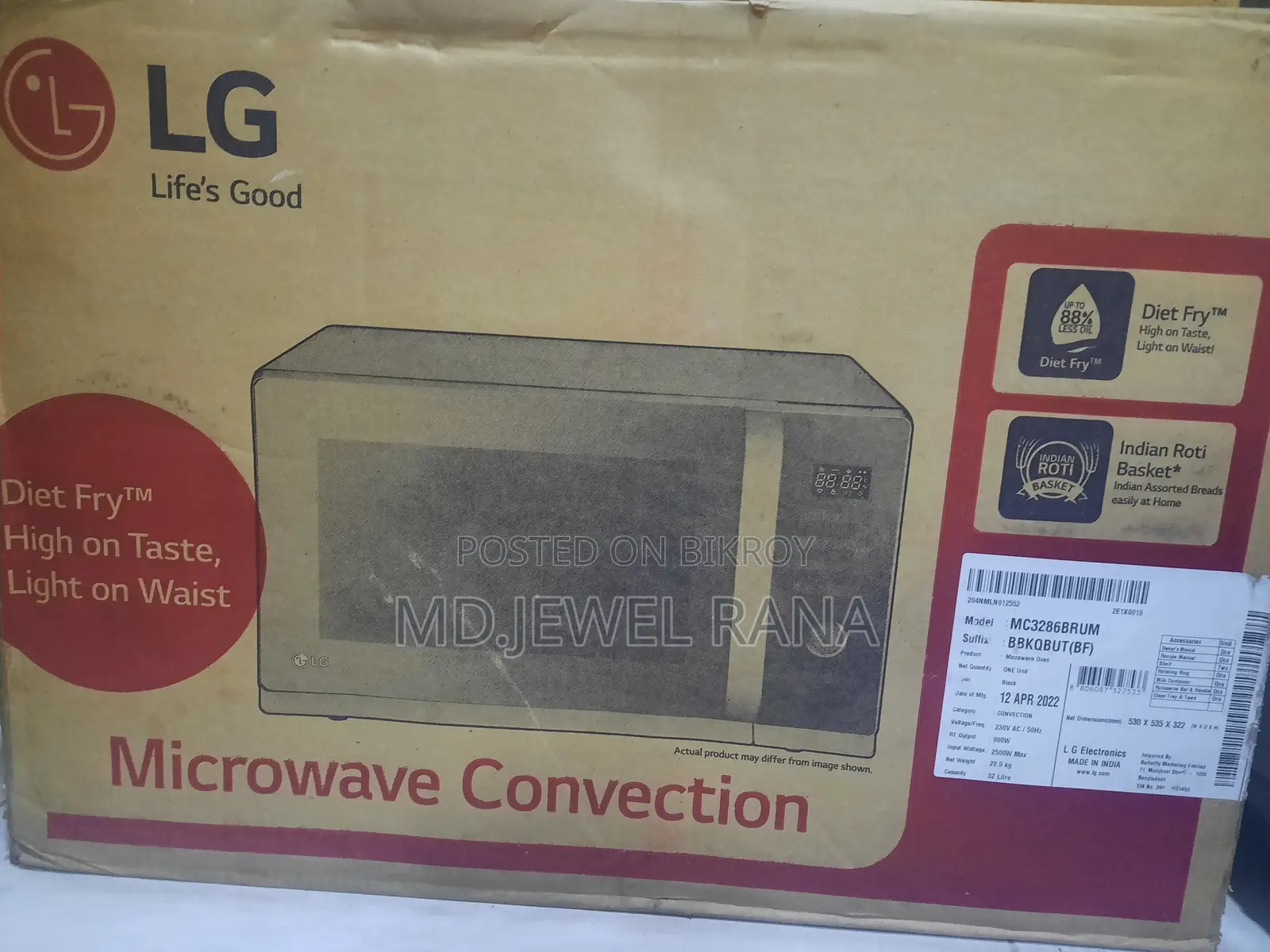 Absolutely New LG 23L Microwave Oven